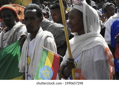 Ethiopia, Lalibela - 14 June 2021: The Rally In Support Of The Prosperity Party Government Ahead Of The Elections