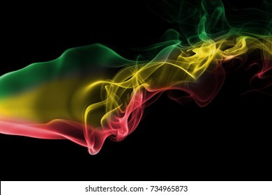 Ethiopia Rasta Smoke Flag