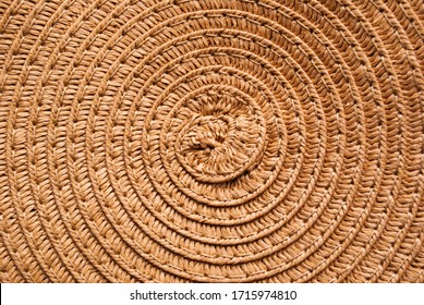 ethnic bag with weaving, round vines, with fabric ribbons, accessories. texture, background