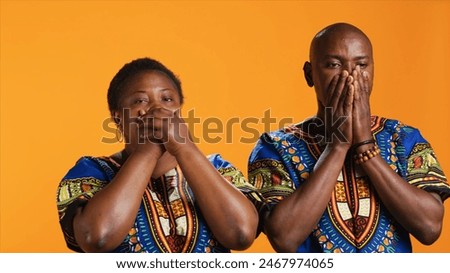 Similar – Image, Stock Photo Do not look. Ignore Text
