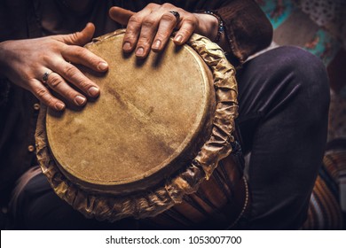 ethnic percussion musical instrument jembe