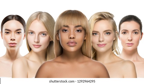 Ethnic Women Different Skin Hair Race Stock Photo 1290590248 | Shutterstock