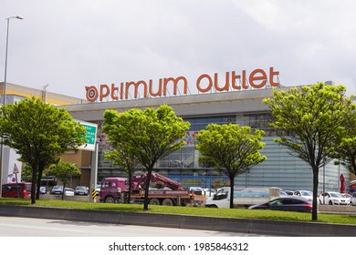 Etimesgut, Ankara  Turkey - July 06 2021 - Optimum Outlet Mall Building