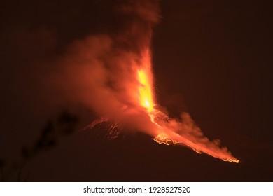 Etna highest active volcano in Europe
