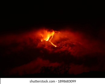 Etna volcano Eruption of 18.01.21