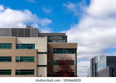 Etobicoke, On, Canada - October 11, 2020: University Of Guelph-Humber Building Is Seen In Etobicoke, On, Canada On October 11, 2020, A Collaboration Between The University Of Guelph And Humber College