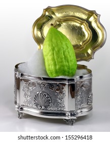 Etrog - Esrog In Silver Box