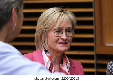 EU Commissioner Mairead McGuinness At The Start Meeting Of Weekly European Commission College Meeting In Brussels, Belgium On September 18, 2022.