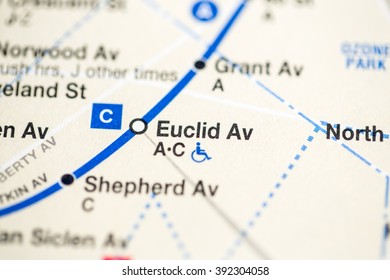 Euclid Av. Eigth Avenue Line. NYC. USA