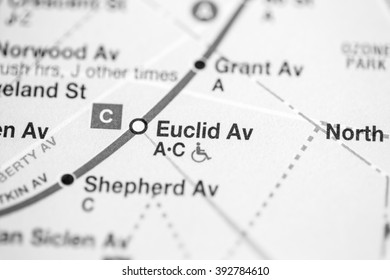 Euclid Av. Eigth Avenue Line. NYC. USA