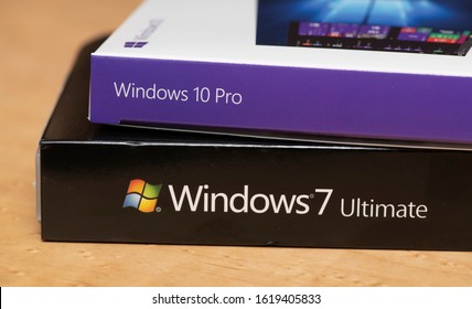 Eugene, OR, US - 1/14/2019: Microsoft Ends Support for Windows 7 Operating System, Encourages users to Migrate to Windows 10