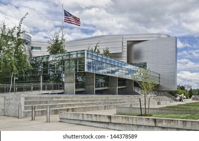 EUGENE, Ore - JUNE 27: Wayne Morse Federal Courthouse On June 27, 2013. Architect: Thom Mayne.