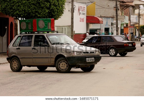 eunapolis, bahia /\
brazil - agosto 29, 2009: vehicle used to advertise sound is seen\
in the city of Eunapolis.\
