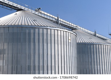 Eure Et Loir, France, August 2012.
Wheat Harvest. Farm Cooperative. Grain Storage Silo