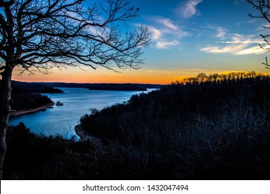 Eureka Springs Arkansas Sunset At Lake