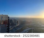 Eureka tower in Melbourne at sunrise