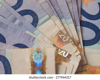 Euro banknotes (EUR) - currency of the European Union