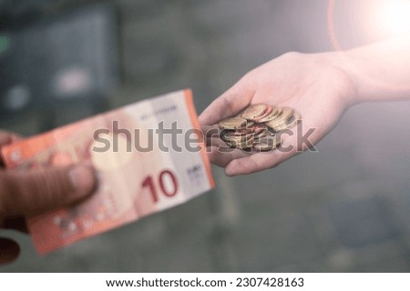 Euro cash background. Euro Money Banknotes - tangent policy, currency exchange