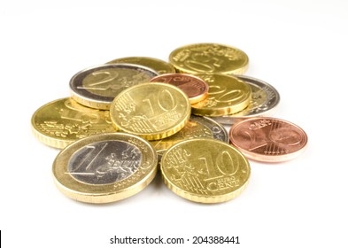 Euro Coins Isolated