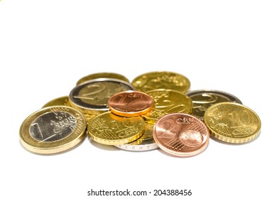 Euro Coins Isolated