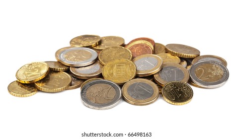 Euro Coins Isolated