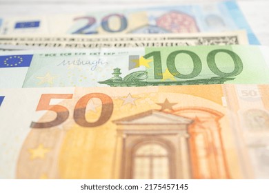 Euro EU Banknotes Background, Banking Account, Investment Analytic Research Data Economy, Trading, Business Company Concept.