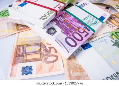Euro Money. Euro Cash Background. Euro Money Banknotes