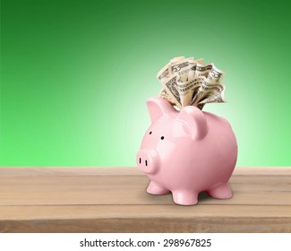 Euro, money, piggybank. - Shutterstock ID 298967825