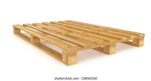 Euro Pallet Rendered In Blender