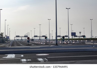 Euro Tunnel Empty Car Park