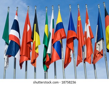 Euro Zone International Flags