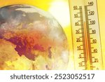 Europe experiences extreme heatwaves as temperatures soar from climate change. Elements of this image furnished by NASA