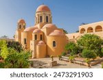 Europe, Greece, Crete, Akrotiri. Agia Triada (Holy Trinity) Monastery.
