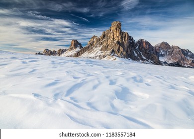 Europe, Italy, Alps, Dolomites, Mountains, Veneto, Belluno, Giau Pass - La Gusela