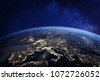 europe satellite map