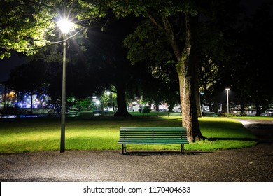 the Europe park at night. - Powered by Shutterstock