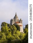 Europe, Portugal, Viana do Castelo. Sanctuary of the Sacred Heart on the Monte de Luzia, Mount of Saint Lucy.