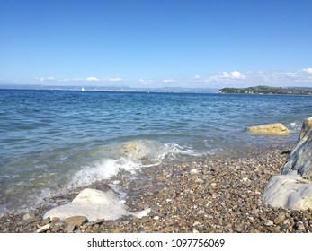 Europe, Slovenia, Coastal Town, Piran And The Beach