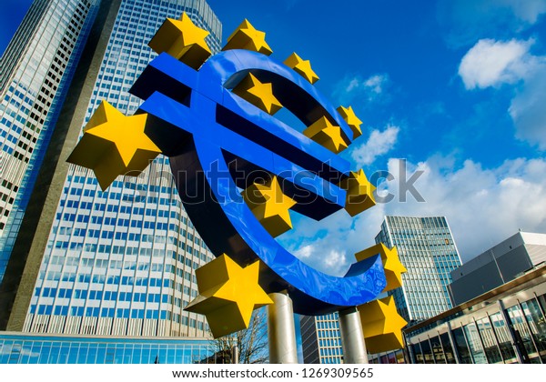 The European Central
Bank is the central bank for the euro and administers monetary
policy of the eurozone. The headquarter is in Frankfurt,
Germany,December 2018