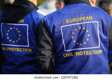 European Civil Protection And Humanitarian Aid Operations Uniform On A Man