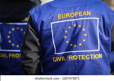 European Civil Protection And Humanitarian Aid Operations Uniform On A Man