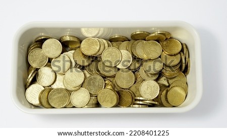 European Coins - Money - 20 euro cent in a box