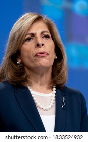 European Commissioner For Health Stella Kyriakides Speaks During A News Conference On The Updated Coronavirus Disease (COVID-19) Risk Assessment, In Brussels, Belgium, 24 September 2020.