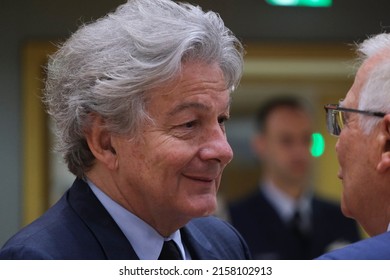 European Commissioner For The Internal Market Thierry Breton Arrives To Attend A EU Defence Ministers Council In Brussels, Belgium, 17 May 2022.