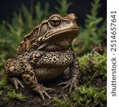 The European Common Toad (Bufo bufo) is a stout, warty amphibian found across Europe. Adults typically measure 7.5 to 12.5 centimeters in length, with males being slightly smaller than females. Their 