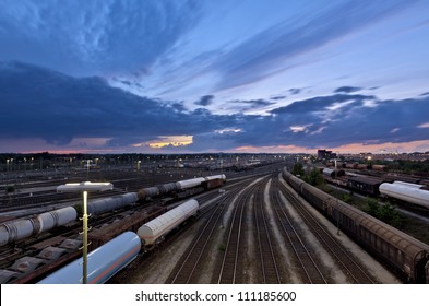 Europe's Largest Classification Yard At Maschen, Northern Germany