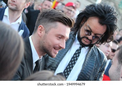 Eurovision 2016, Stockholm, Sweden - May 09, 2016. Eurovision 2016 Opening Ceremony: Sergey Lazarev (You Are The Only One, Russia) On Red Carpet