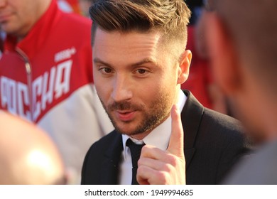 Eurovision 2016, Stockholm, Sweden - May 09, 2016. Eurovision 2016 Opening Ceremony: Sergey Lazarev (You Are The Only One, Russia) On Red Carpet