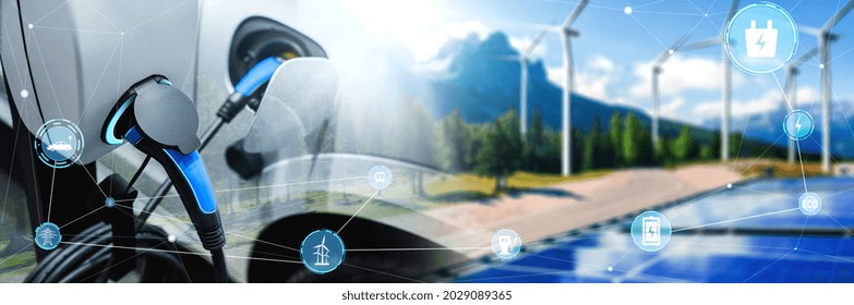 Ev Charging Station Electric Car Concept Stock Photo 2029089365 ...