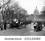 EV1814 - March on Washington of 10,000 unemployed men from Pittsburgh. Their leader, Father James Cos was received by President Herbert Hoover, January 7, 1932.